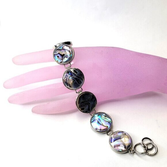 Unique Abalone Biwa Shell Bracelet - Picture 6 of 14